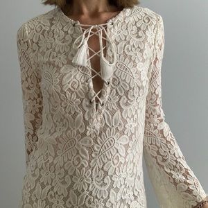 FOREVER 21 Floral Long Sleeve Dress Size M